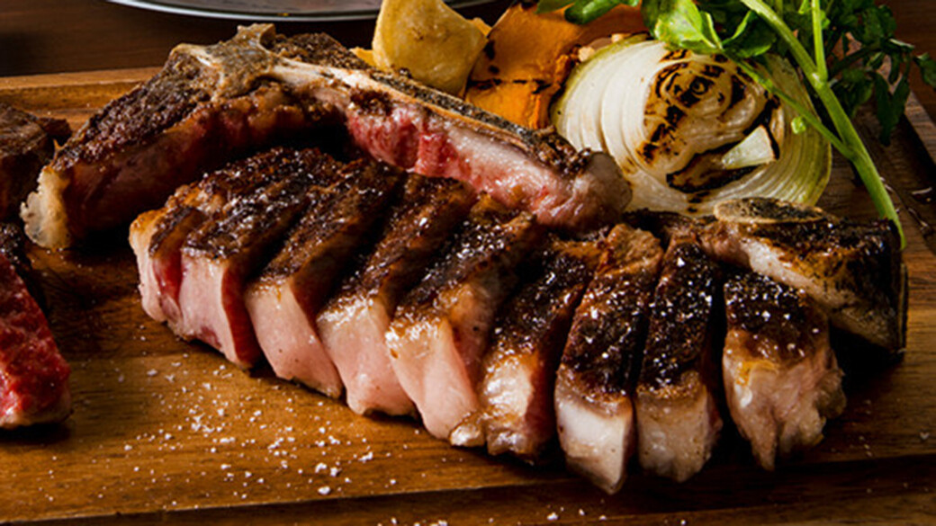 Wagyu beef hamburger and steak butcher Kakunoshin F